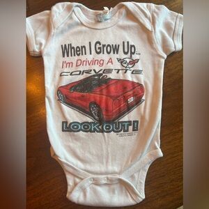 12 months Corvette Onesie Bodysuit